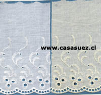 Broderie TB-0408
14.5cms. Ancho
Pza: 13.80mts